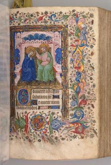 Hours of Charles the Noble, King of Navarre (1361-1425): fol. 96r, Coronation of the Virgin..., c. 1 Creator: Master of the Brussels Initials and Associates (French)