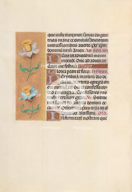 Hours of Queen Isabella the Catholic, Queen of Spain: Fol. 40v, c. 1500. Creator: Master of the First Prayerbook of Maximillian (Flemish, c. 1444-1519); Associates, and.
