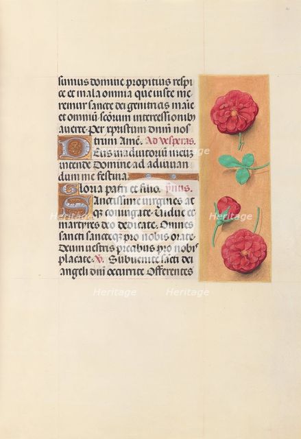 Hours of Queen Isabella the Catholic, Queen of Spain: Fol. 41r, c. 1500. Creator: Master of the First Prayerbook of Maximillian (Flemish, c. 1444-1519); Associates, and.