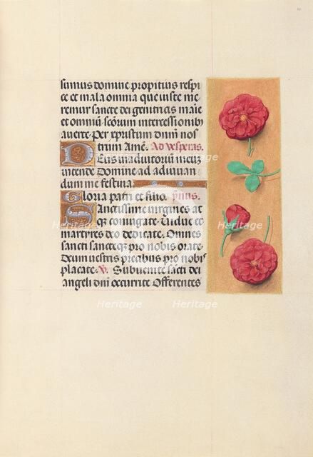 Hours of Queen Isabella the Catholic, Queen of Spain: Fol. 41r, c. 1500. Creator: Master of the First Prayerbook of Maximillian (Flemish, c. 1444-1519); Associates, and.