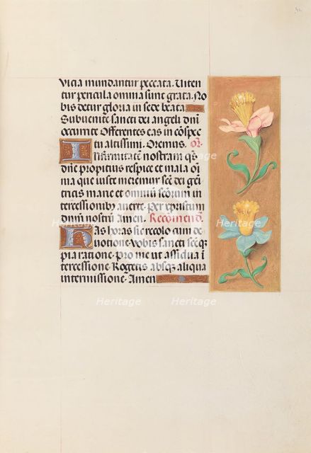 Hours of Queen Isabella the Catholic, Queen of Spain: Fol. 42r, c. 1500. Creator: Master of the First Prayerbook of Maximillian (Flemish, c. 1444-1519); Associates, and.