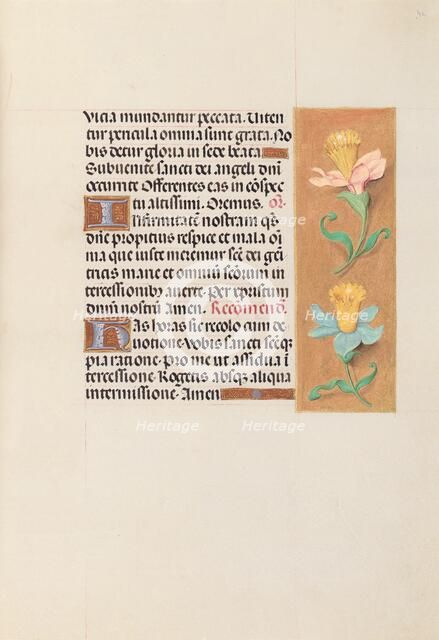 Hours of Queen Isabella the Catholic, Queen of Spain: Fol. 42r, c. 1500. Creator: Master of the First Prayerbook of Maximillian (Flemish, c. 1444-1519); Associates, and.