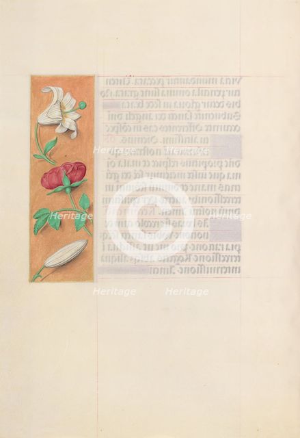 Hours of Queen Isabella the Catholic, Queen of Spain: Fol. 42v, c. 1500. Creator: Master of the First Prayerbook of Maximillian (Flemish, c. 1444-1519); Associates, and.