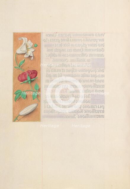 Hours of Queen Isabella the Catholic, Queen of Spain: Fol. 42v, c. 1500. Creator: Master of the First Prayerbook of Maximillian (Flemish, c. 1444-1519); Associates, and.