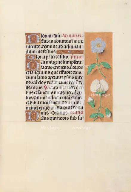 Hours of Queen Isabella the Catholic, Queen of Spain: Fol. 47r, c. 1500. Creator: Master of the First Prayerbook of Maximillian (Flemish, c. 1444-1519); Associates, and.