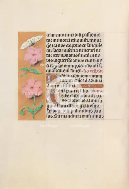 Hours of Queen Isabella the Catholic, Queen of Spain: Fol. 47v, c. 1500. Creator: Master of the First Prayerbook of Maximillian (Flemish, c. 1444-1519); Associates, and.