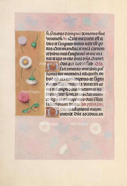 Hours of Queen Isabella the Catholic, Queen of Spain: Fol. 44v, c. 1500. Creator: Master of the First Prayerbook of Maximillian (Flemish, c. 1444-1519); Associates, and.