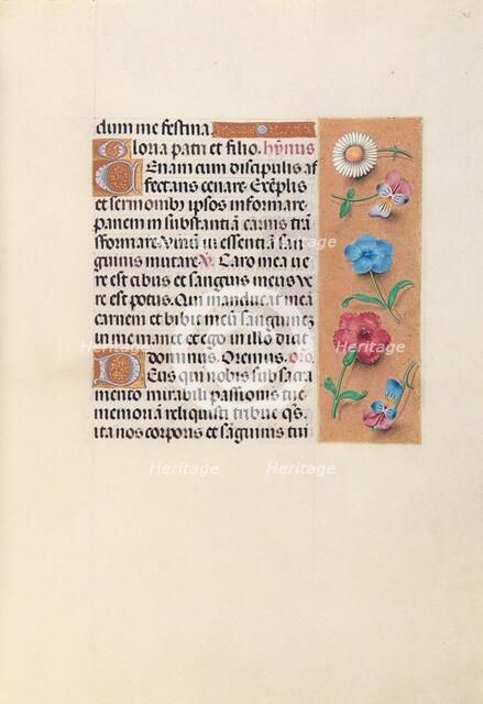 Hours of Queen Isabella the Catholic, Queen of Spain: Fol. 45r, c. 1500. Creator: Master of the First Prayerbook of Maximillian (Flemish, c. 1444-1519); Associates, and.