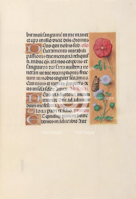 Hours of Queen Isabella the Catholic, Queen of Spain: Fol. 46r, c. 1500. Creator: Master of the First Prayerbook of Maximillian (Flemish, c. 1444-1519); Associates, and.