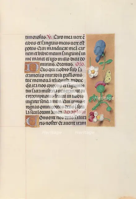 Hours of Queen Isabella the Catholic, Queen of Spain: Fol. 48r, c. 1500. Creator: Master of the First Prayerbook of Maximillian (Flemish, c. 1444-1519); Associates, and.