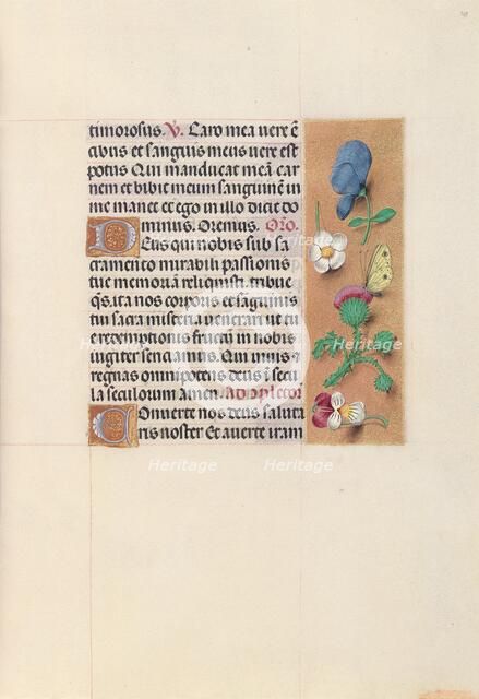 Hours of Queen Isabella the Catholic, Queen of Spain: Fol. 48r, c. 1500. Creator: Master of the First Prayerbook of Maximillian (Flemish, c. 1444-1519); Associates, and.