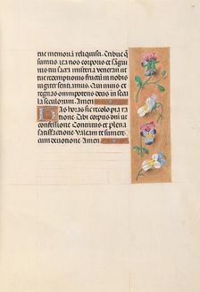 Hours of Queen Isabella the Catholic, Queen of Spain: Fol. 49r, c. 1500. Creator: Master of the First Prayerbook of Maximillian (Flemish, c. 1444-1519); Associates, and