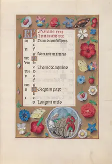 Hours of Queen Isabella the Catholic, Queen of Spain: Fol. 4r, March, c. 1500. Creator: Master of the First Prayerbook of Maximillian (Flemish, c. 1444-1519); Associates, and