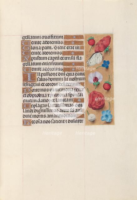 Hours of Queen Isabella the Catholic, Queen of Spain: Fol. 52r, c. 1500. Creator: Master of the First Prayerbook of Maximillian (Flemish, c. 1444-1519); Associates, and.