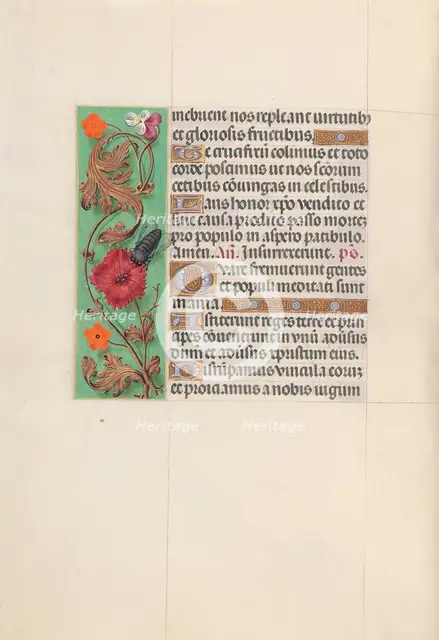 Hours of Queen Isabella the Catholic, Queen of Spain: Fol. 52v, c. 1500. Creator: Master of the First Prayerbook of Maximillian (Flemish, c. 1444-1519); Associates, and.