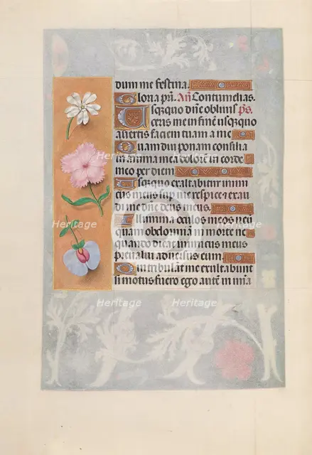 Hours of Queen Isabella the Catholic, Queen of Spain: Fol. 57v, c. 1500. Creator: Master of the First Prayerbook of Maximillian (Flemish, c. 1444-1519); Associates, and.