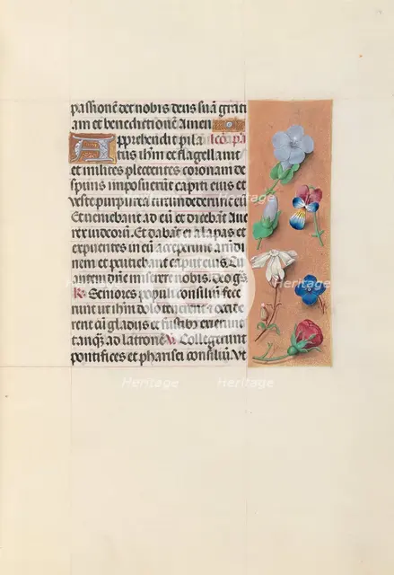 Hours of Queen Isabella the Catholic, Queen of Spain: Fol. 54r, c. 1500. Creator: Master of the First Prayerbook of Maximillian (Flemish, c. 1444-1519); Associates, and.