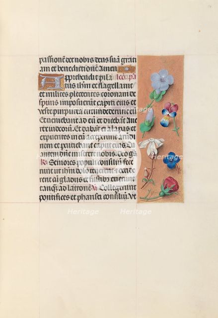 Hours of Queen Isabella the Catholic, Queen of Spain: Fol. 54r, c. 1500. Creator: Master of the First Prayerbook of Maximillian (Flemish, c. 1444-1519); Associates, and.
