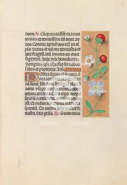 Hours of Queen Isabella the Catholic, Queen of Spain: Fol. 55r, c. 1500. Creator: Master of the First Prayerbook of Maximillian (Flemish, c. 1444-1519); Associates, and.