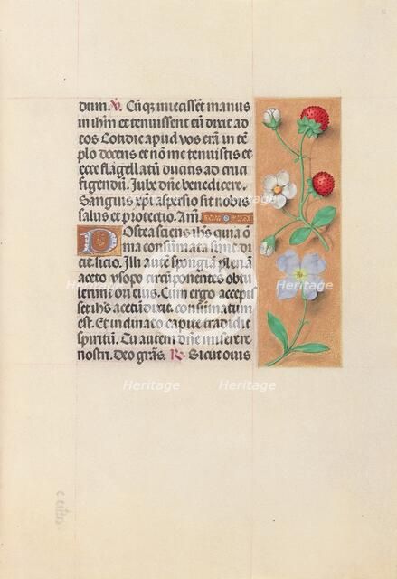 Hours of Queen Isabella the Catholic, Queen of Spain: Fol. 55r, c. 1500. Creator: Master of the First Prayerbook of Maximillian (Flemish, c. 1444-1519); Associates, and.