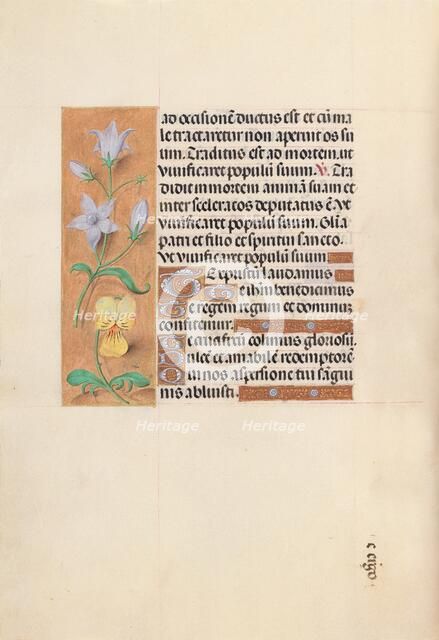 Hours of Queen Isabella the Catholic, Queen of Spain: Fol. 55v, c. 1500. Creator: Master of the First Prayerbook of Maximillian (Flemish, c. 1444-1519); Associates, and.