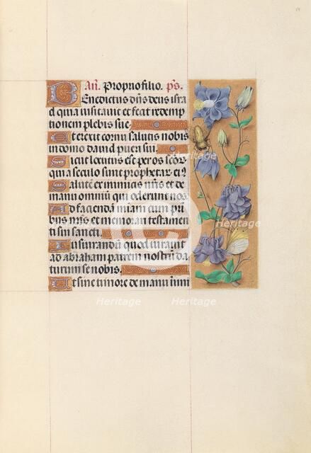 Hours of Queen Isabella the Catholic, Queen of Spain: Fol. 59r, c. 1500. Creator: Master of the First Prayerbook of Maximillian (Flemish, c. 1444-1519); Associates, and.