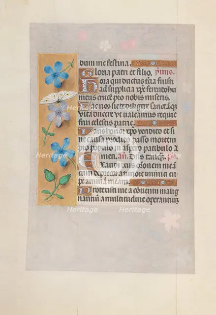 Hours of Queen Isabella the Catholic, Queen of Spain: Fol. 63v, c. 1500. Creator: Master of the First Prayerbook of Maximillian (Flemish, c. 1444-1519); Associates, and.