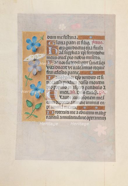 Hours of Queen Isabella the Catholic, Queen of Spain: Fol. 63v, c. 1500. Creator: Master of the First Prayerbook of Maximillian (Flemish, c. 1444-1519); Associates, and.