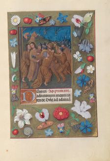 Hours of Queen Isabella the Catholic, Queen of Spain: Fol. 61r, Kiss of Judas, c. 1500. Creator: Master of the First Prayerbook of Maximillian (Flemish, c. 1444-1519); Associates, and
