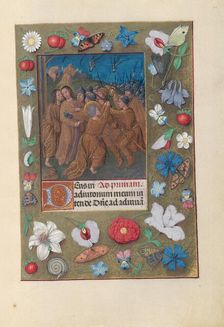 Hours of Queen Isabella the Catholic, Queen of Spain: Fol. 61r, Kiss of Judas, c. 1500. Creator: Master of the First Prayerbook of Maximillian (Flemish, c. 1444-1519); Associates, and