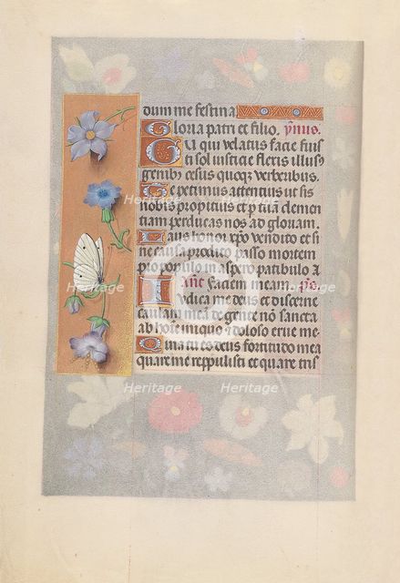 Hours of Queen Isabella the Catholic, Queen of Spain: Fol. 61v, c. 1500. Creator: Master of the First Prayerbook of Maximillian (Flemish, c. 1444-1519); Associates, and.
