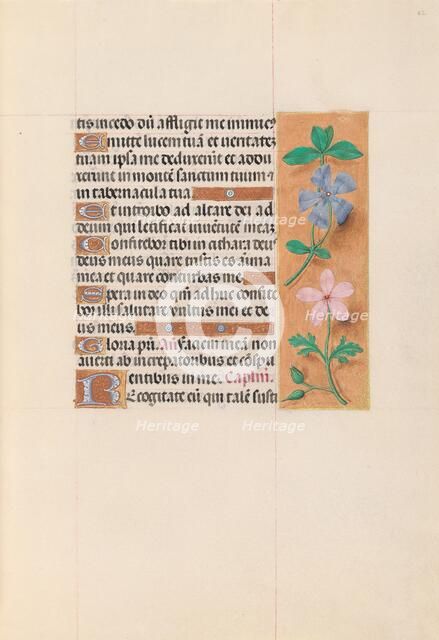 Hours of Queen Isabella the Catholic, Queen of Spain: Fol. 62r, c. 1500. Creator: Master of the First Prayerbook of Maximillian (Flemish, c. 1444-1519); Associates, and.