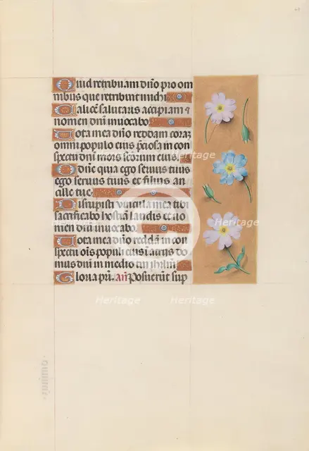 Hours of Queen Isabella the Catholic, Queen of Spain: Fol. 67r, c. 1500. Creator: Master of the First Prayerbook of Maximillian (Flemish, c. 1444-1519); Associates, and.