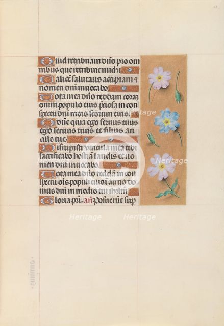 Hours of Queen Isabella the Catholic, Queen of Spain: Fol. 67r, c. 1500. Creator: Master of the First Prayerbook of Maximillian (Flemish, c. 1444-1519); Associates, and.
