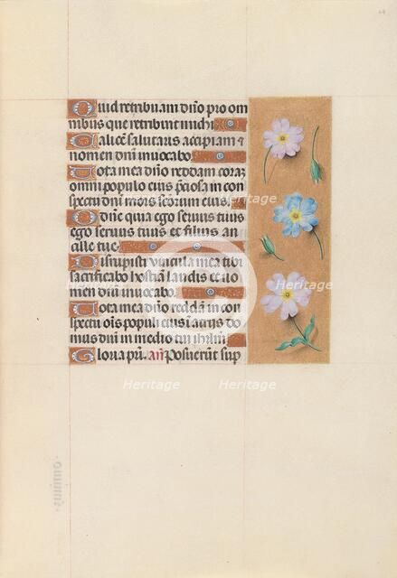 Hours of Queen Isabella the Catholic, Queen of Spain: Fol. 67r, c. 1500. Creator: Master of the First Prayerbook of Maximillian (Flemish, c. 1444-1519); Associates, and.