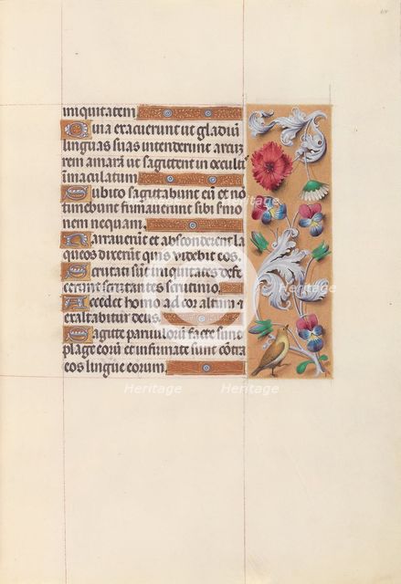 Hours of Queen Isabella the Catholic, Queen of Spain: Fol. 64r, c. 1500. Creator: Master of the First Prayerbook of Maximillian (Flemish, c. 1444-1519); Associates, and.