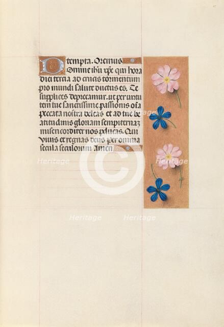 Hours of Queen Isabella the Catholic, Queen of Spain: Fol. 65r, c. 1500. Creator: Master of the First Prayerbook of Maximillian (Flemish, c. 1444-1519); Associates, and.