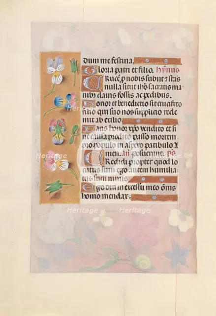 Hours of Queen Isabella the Catholic, Queen of Spain: Fol. 66v, c. 1500. Creator: Master of the First Prayerbook of Maximillian (Flemish, c. 1444-1519); Associates, and.