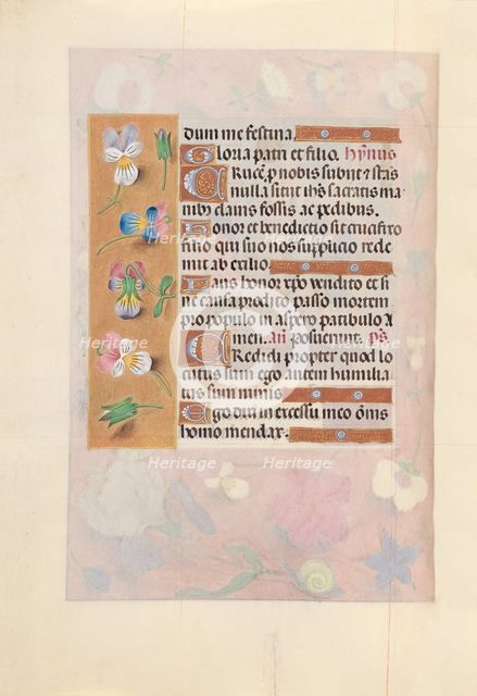 Hours of Queen Isabella the Catholic, Queen of Spain: Fol. 66v, c. 1500. Creator: Master of the First Prayerbook of Maximillian (Flemish, c. 1444-1519); Associates, and.
