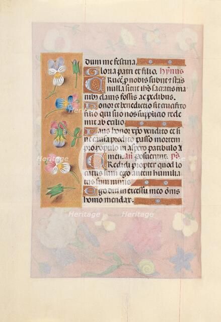 Hours of Queen Isabella the Catholic, Queen of Spain: Fol. 66v, c. 1500. Creator: Master of the First Prayerbook of Maximillian (Flemish, c. 1444-1519); Associates, and.