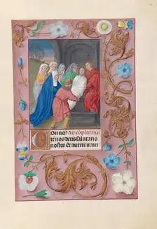 Hours of Queen Isabella the Catholic, Queen of Spain: Fol. 77r, Entombment, c. 1500. Creator: Master of the First Prayerbook of Maximillian (Flemish, c. 1444-1519); Associates, and