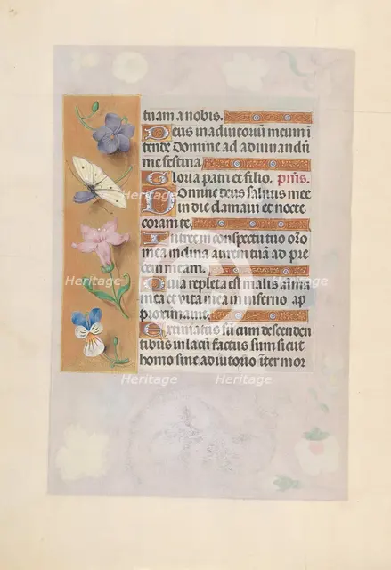 Hours of Queen Isabella the Catholic, Queen of Spain: Fol. 77v, c. 1500. Creator: Master of the First Prayerbook of Maximillian (Flemish, c. 1444-1519); Associates, and.