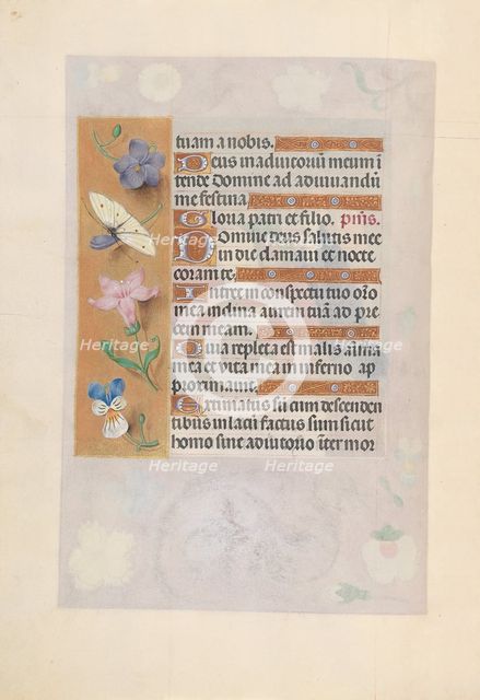 Hours of Queen Isabella the Catholic, Queen of Spain: Fol. 77v, c. 1500. Creator: Master of the First Prayerbook of Maximillian (Flemish, c. 1444-1519); Associates, and.