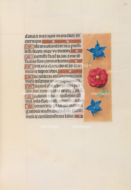 Hours of Queen Isabella the Catholic, Queen of Spain: Fol. 74r, c. 1500. Creator: Master of the First Prayerbook of Maximillian (Flemish, c. 1444-1519); Associates, and.