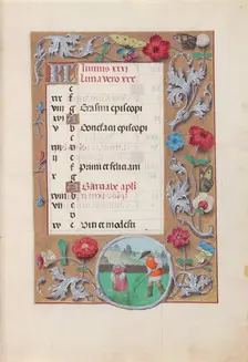 Hours of Queen Isabella the Catholic, Queen of Spain: Fol. 7r, June, c. 1500. Creator: Master of the First Prayerbook of Maximillian (Flemish, c. 1444-1519); Associates, and