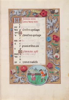 Hours of Queen Isabella the Catholic, Queen of Spain: Fol. 7r, June, c. 1500. Creator: Master of the First Prayerbook of Maximillian (Flemish, c. 1444-1519); Associates, and