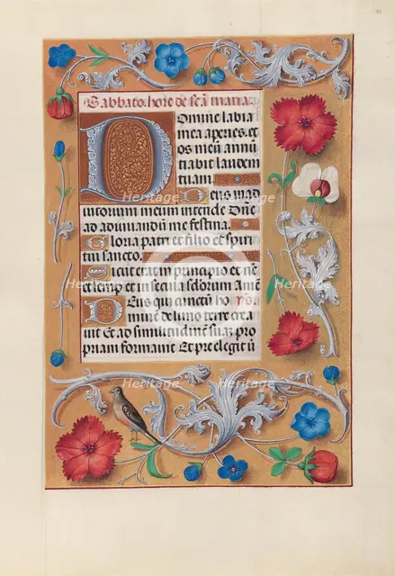 Hours of Queen Isabella the Catholic, Queen of Spain: Fol. 81r, c. 1500. Creator: Master of the First Prayerbook of Maximillian (Flemish, c. 1444-1519); Associates, and.