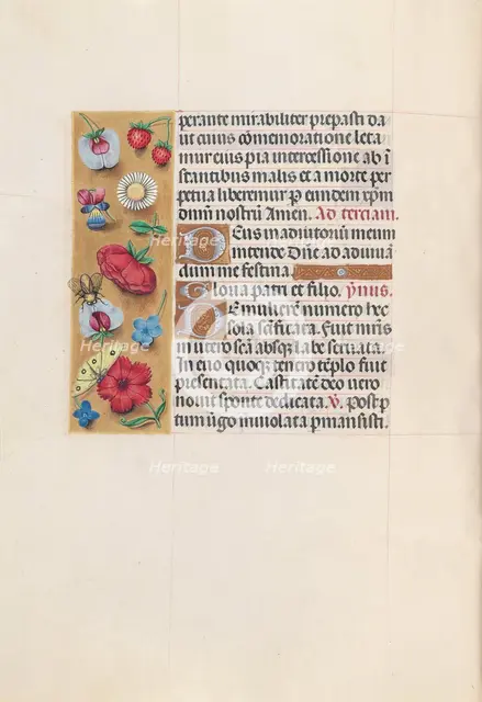 Hours of Queen Isabella the Catholic, Queen of Spain: Fol. 82v, c. 1500. Creator: Master of the First Prayerbook of Maximillian (Flemish, c. 1444-1519); Associates, and.