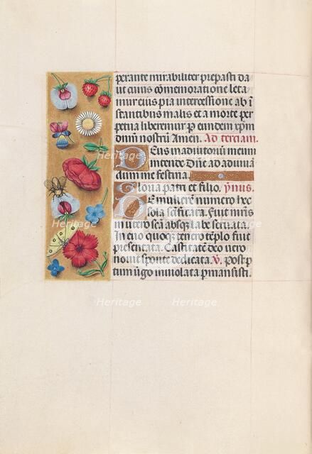 Hours of Queen Isabella the Catholic, Queen of Spain: Fol. 82v, c. 1500. Creator: Master of the First Prayerbook of Maximillian (Flemish, c. 1444-1519); Associates, and.