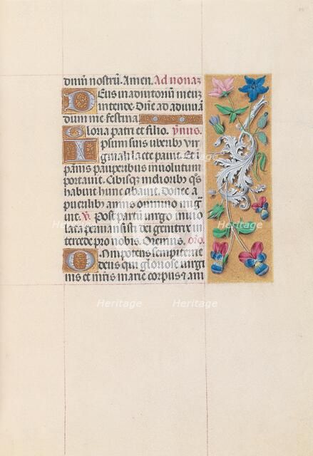 Hours of Queen Isabella the Catholic, Queen of Spain: Fol. 84r, c. 1500. Creator: Master of the First Prayerbook of Maximillian (Flemish, c. 1444-1519); Associates, and.